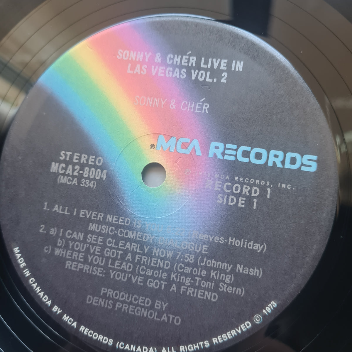 Sonny & Cher – Live In Las Vegas Vol.2 - 1973 (Canadian Pressing) - Vinyl Record 2LP