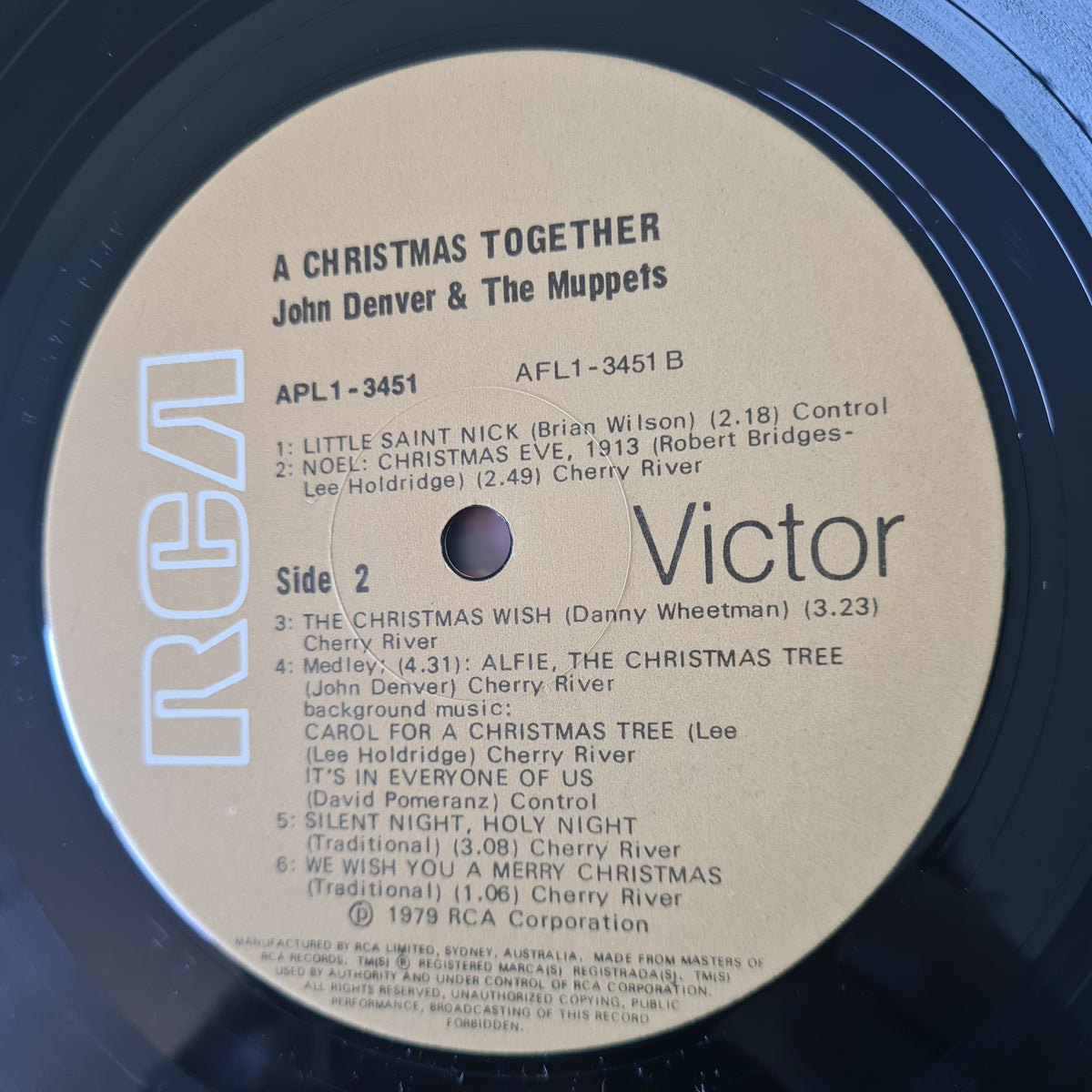 John Denver & The Muppets - A Christmas Together - 1979 - Vinyl Record LP