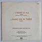 Queen – I Want It All - 1989 - Vinyl Record 7" Single - 45 RPM