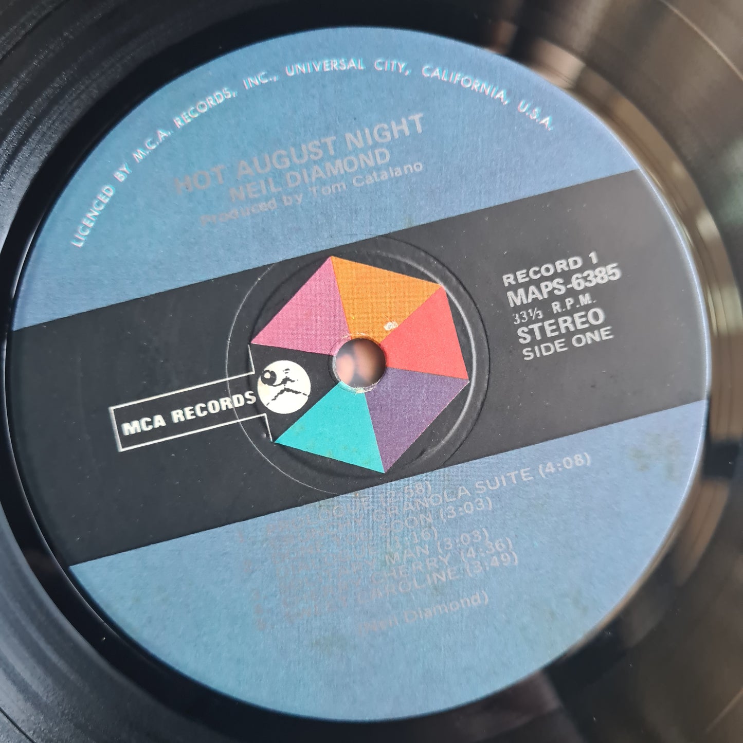 Neil Diamond – Hot August Night - 1972 (First Australian Pressing) - Vinyl Record 2LP