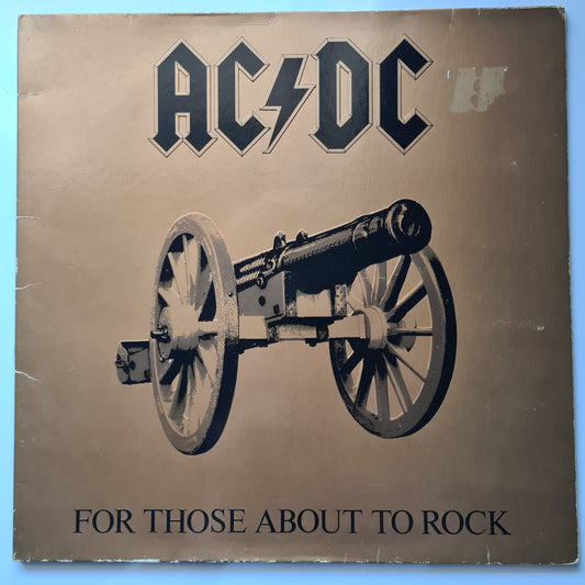 AC/DC – For Those About To Rock We Salute You - 1981 (European Pressing) - Vinyl Record LP (near mint)