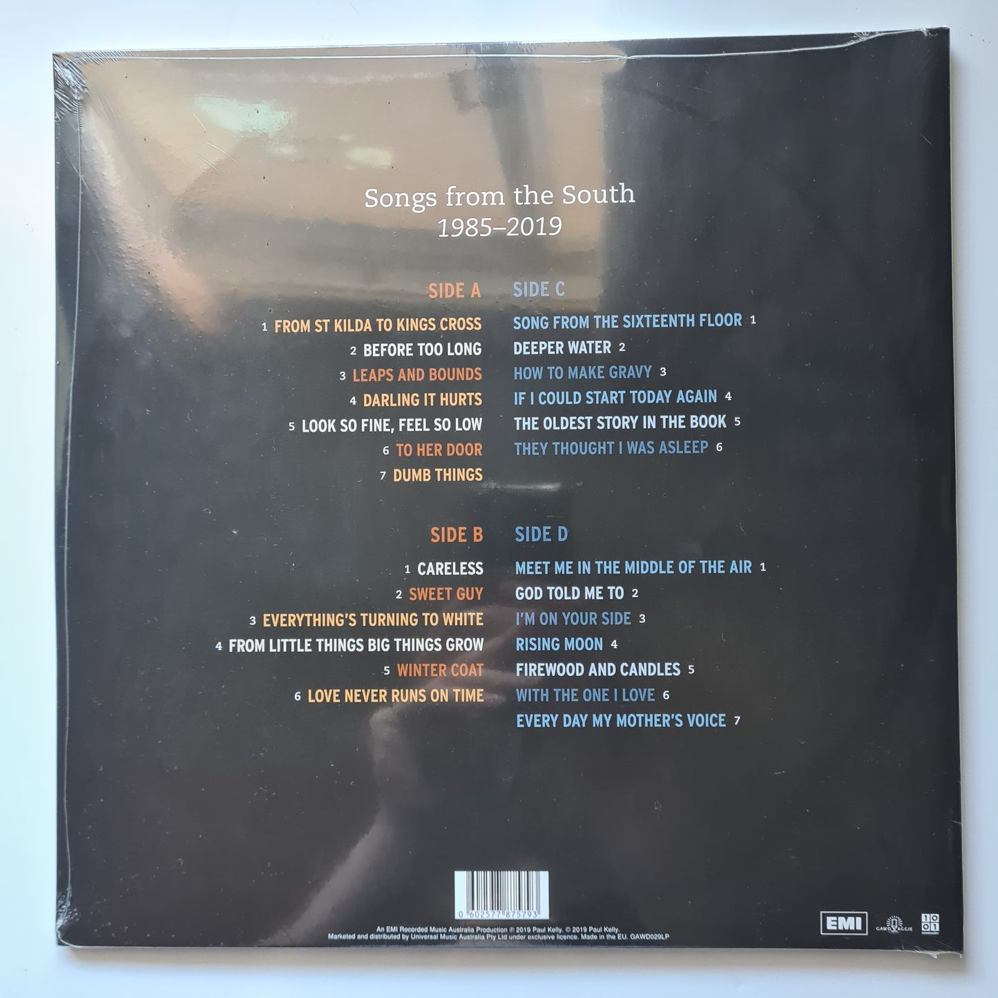 Paul Kelly – Paul Kelly's Greatest Hits: Songs From The South 1985 to 2019 - 2019 - Vinyl Record 2LP (Brand new sealed)