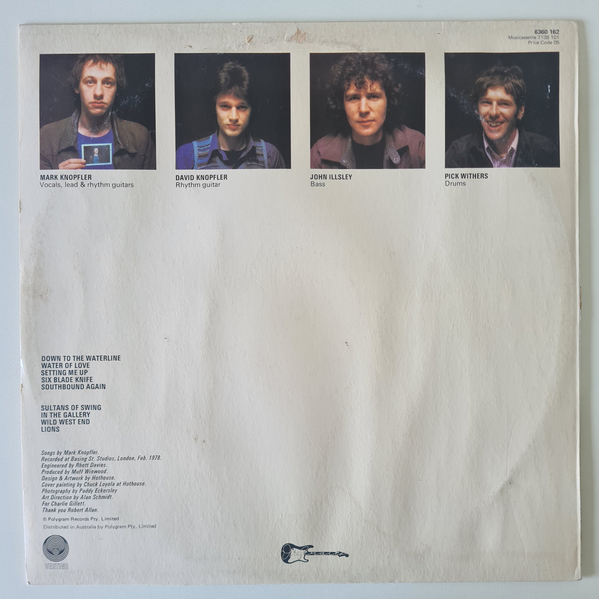 Dire Straits – Dire Straits - 1978 - Vinyl Record LP