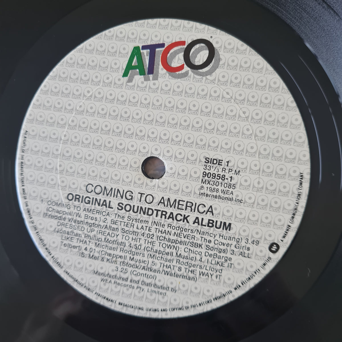 Various – Coming To America (Original Motion Picture Soundtrack) - 1988 - Vinyl Record LP