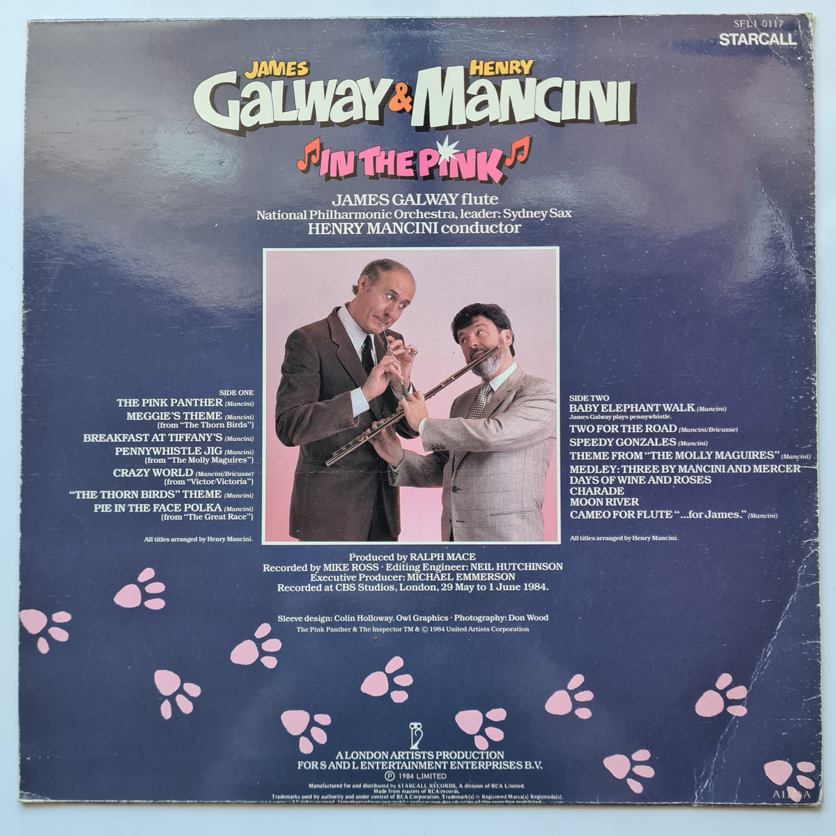 James Galway & Henry Mancini – In The Pink (Pink Panther) - 1984 - Vinyl Record LP