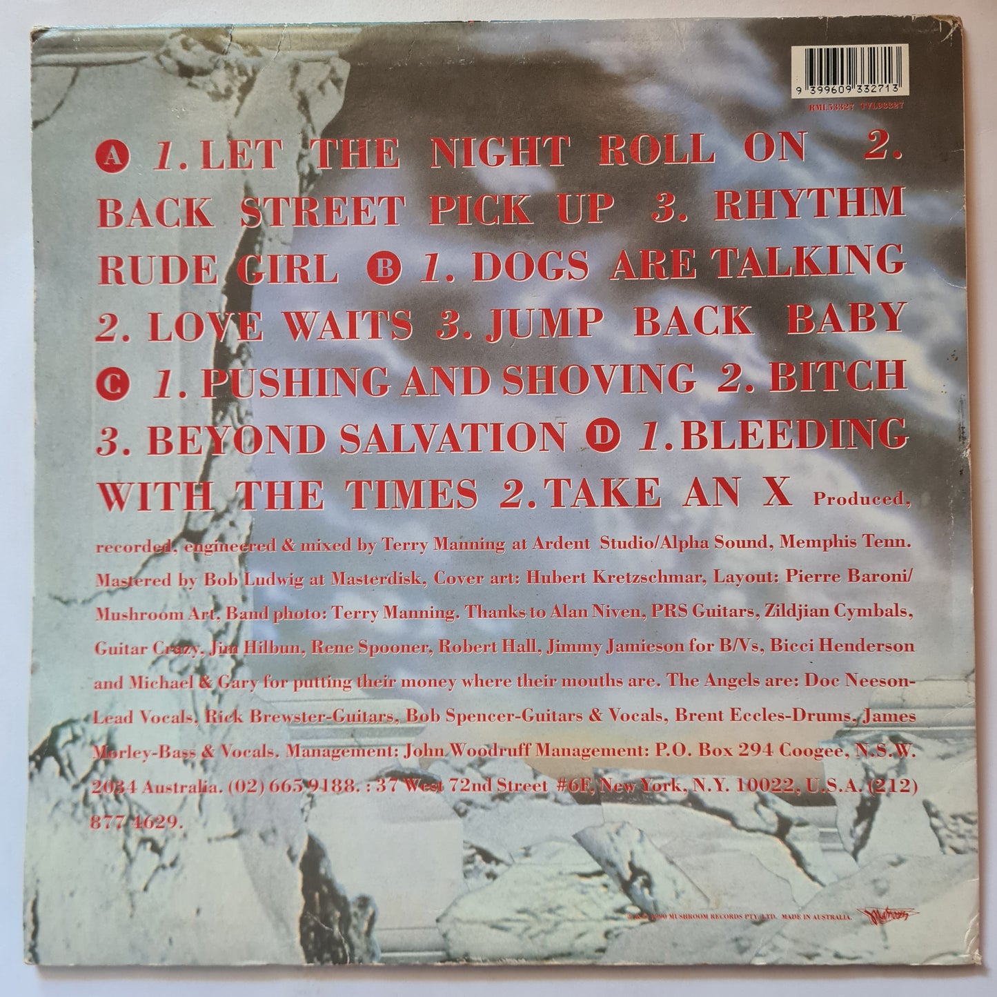 The Angels – Beyond Salvation - 1990 - Vinyl Record 2LP *RARE*