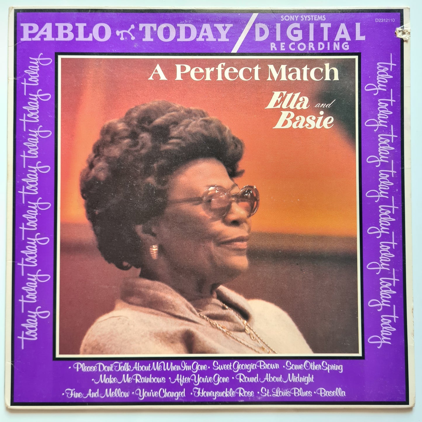 Ella Fitzgerald & Basie – A Perfect Match - 1980 - Vinyl Record LP (Red Vinyl)