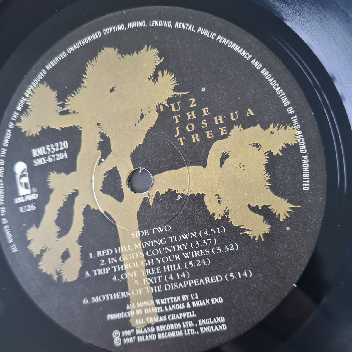 U2 – The Joshua Tree - 1987 (1st Australian Pressing)- Vinyl Record LP (Gatefold Cover)