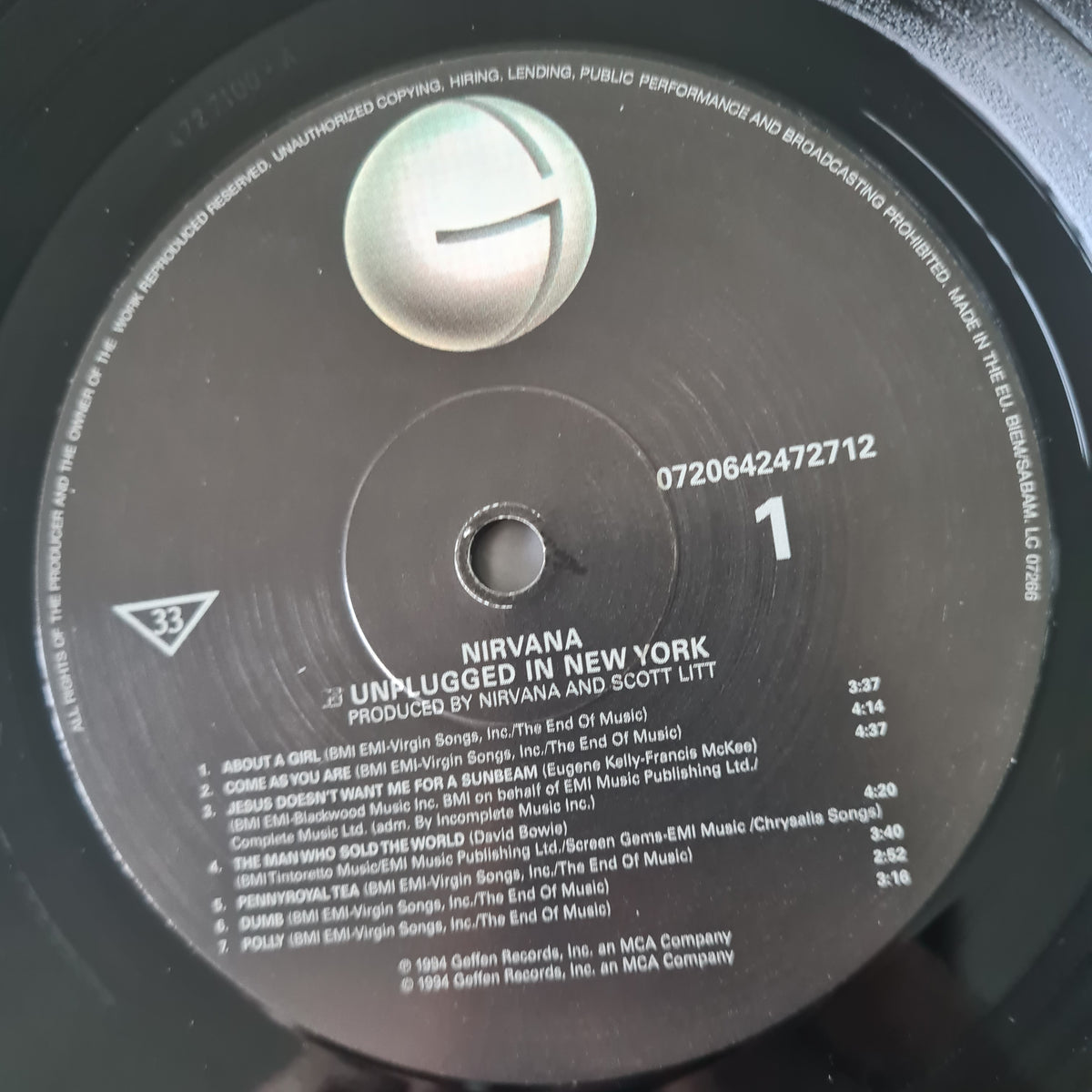 Nirvana – MTV Unplugged In New York - 1994 (2017 European Pressing) - Vinyl Record LP