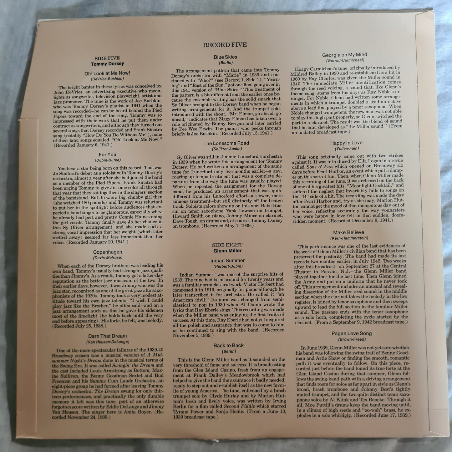 Various Artists: – Swing Hits (Tommy Dorsey, Benny Goodman, Glenn Miller, Artie Shaw) - 6 LP Vinyl Record BOX SET