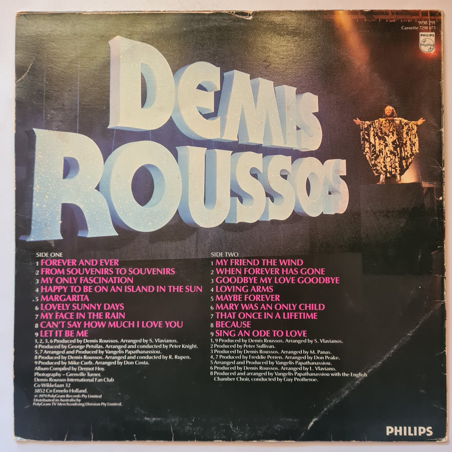 Demis Roussos  – The Roussos Phenomenon - 1979 (Greatest Hits)- Vinyl Record LP
