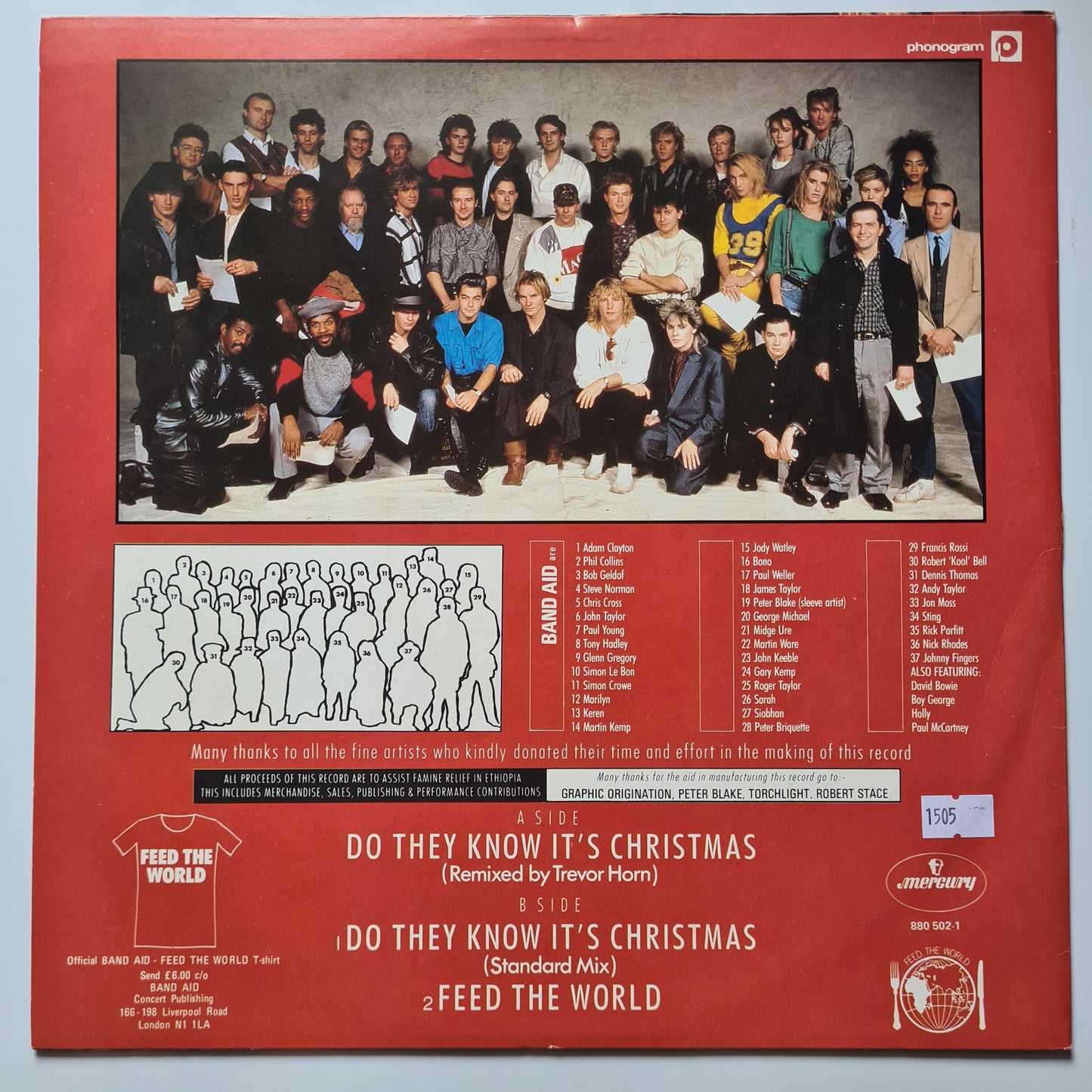 Band Aid – Do They Know It's Christmas? - 1984 (Japanese Pressing) - Vinyl Record (12inch Single)