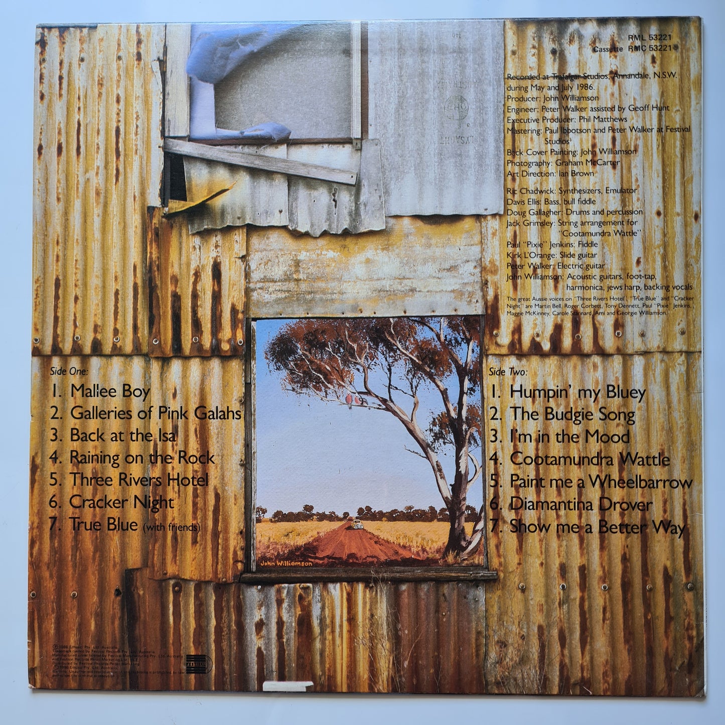 John Williamson - Mallee Boy - 1986 - Vinyl Record LP