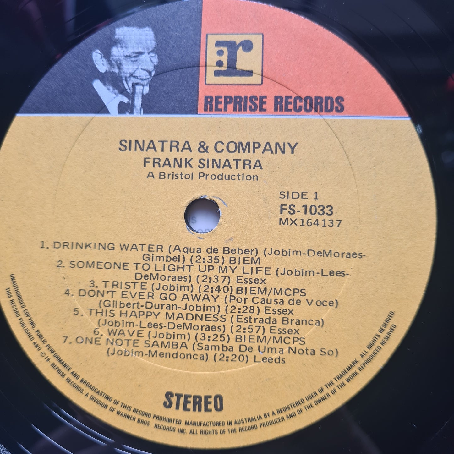 Frank Sinatra & Antonio Carlos Jobim – Sinatra & Company - 1971 - Vinyl Record LP 🇧🇷