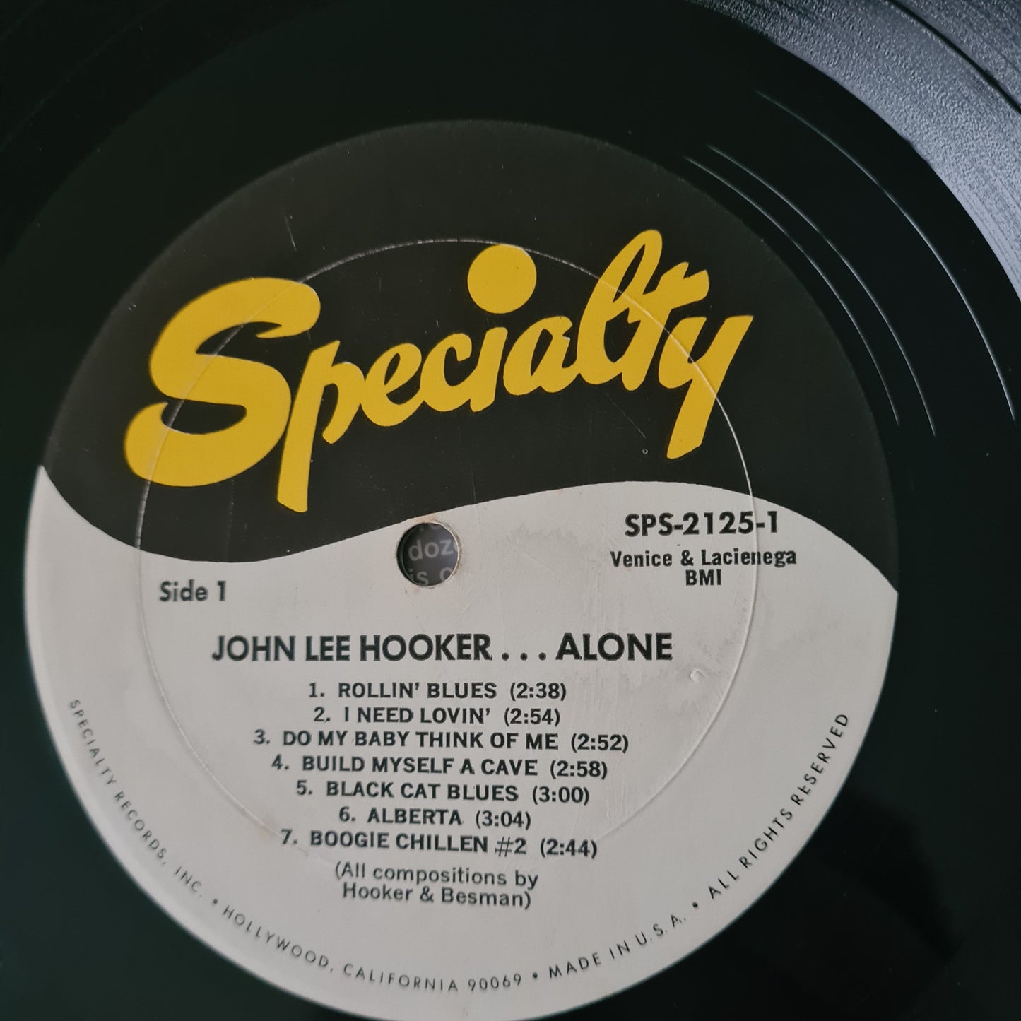 John Lee Hooker – Alone - 1970 (USA Pressing) - Vinyl Record LP