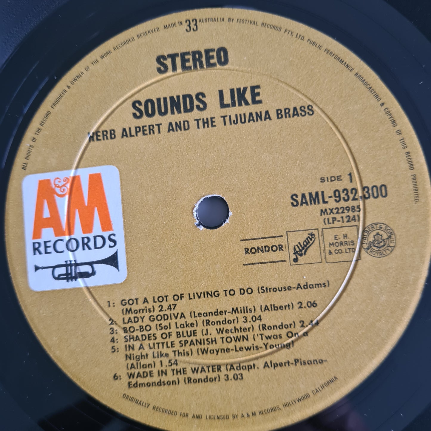 Herb Alpert & The Tijuana Brass – Sounds Like...Herb Alpert & The Tijuana Brass - 1967 - Vinyl Record LP