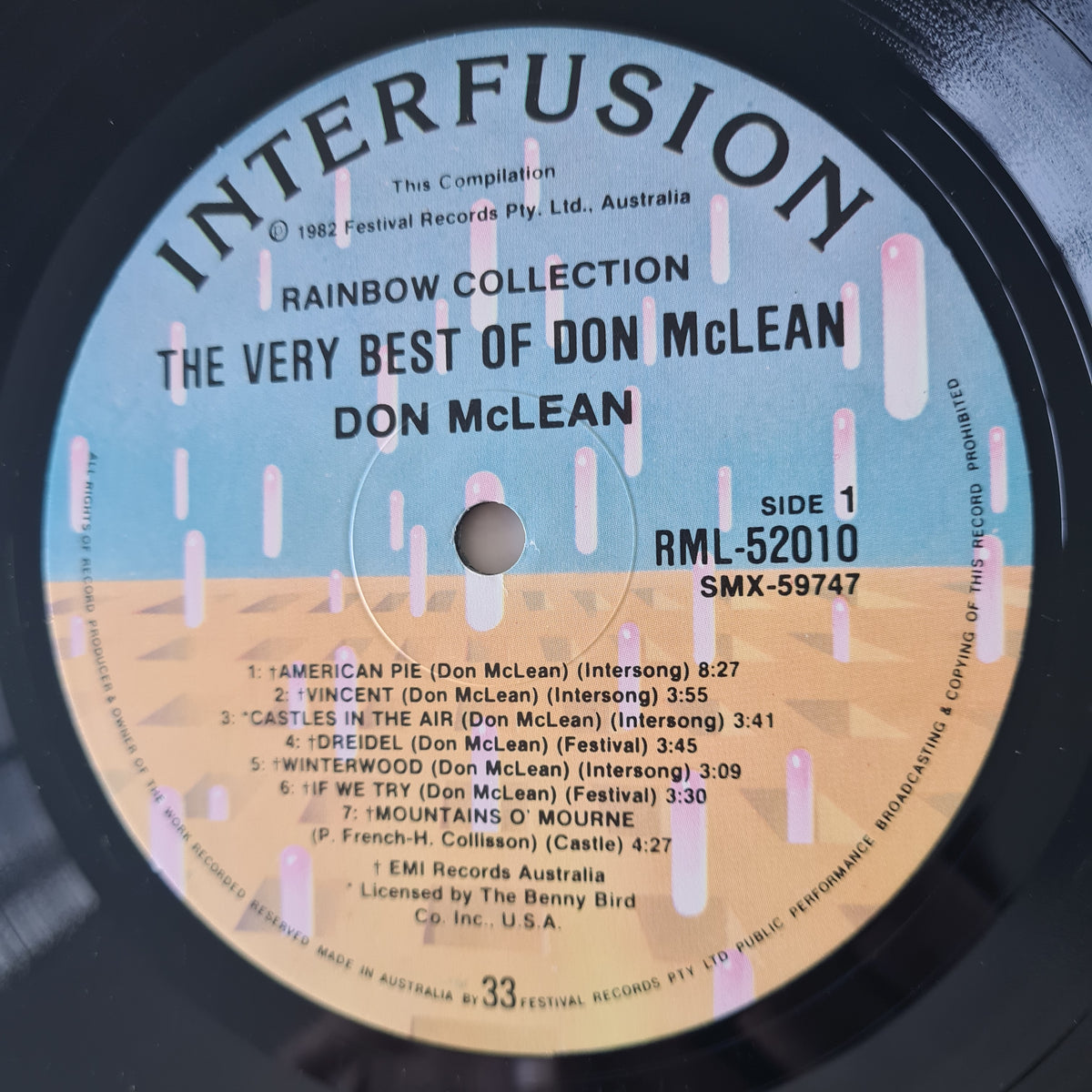 Don McLean – The Very Best Of Don McLean - 1980 (1982 1st Australian Pressing) - Vinyl Record LP