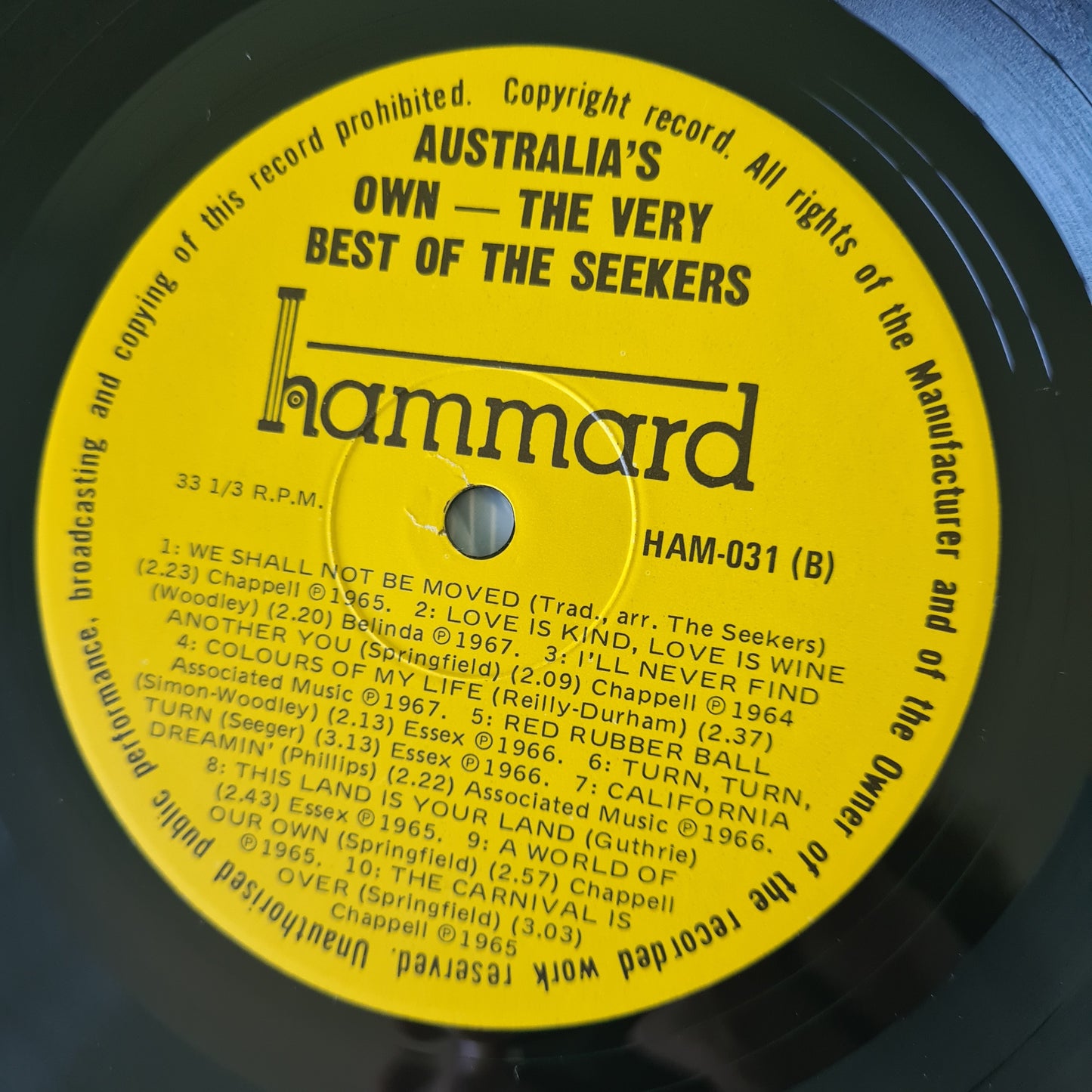 The Seekers – The Very Best Of The Seekers - 1978 (Gatefold) - Vinyl Record LP (near mint)