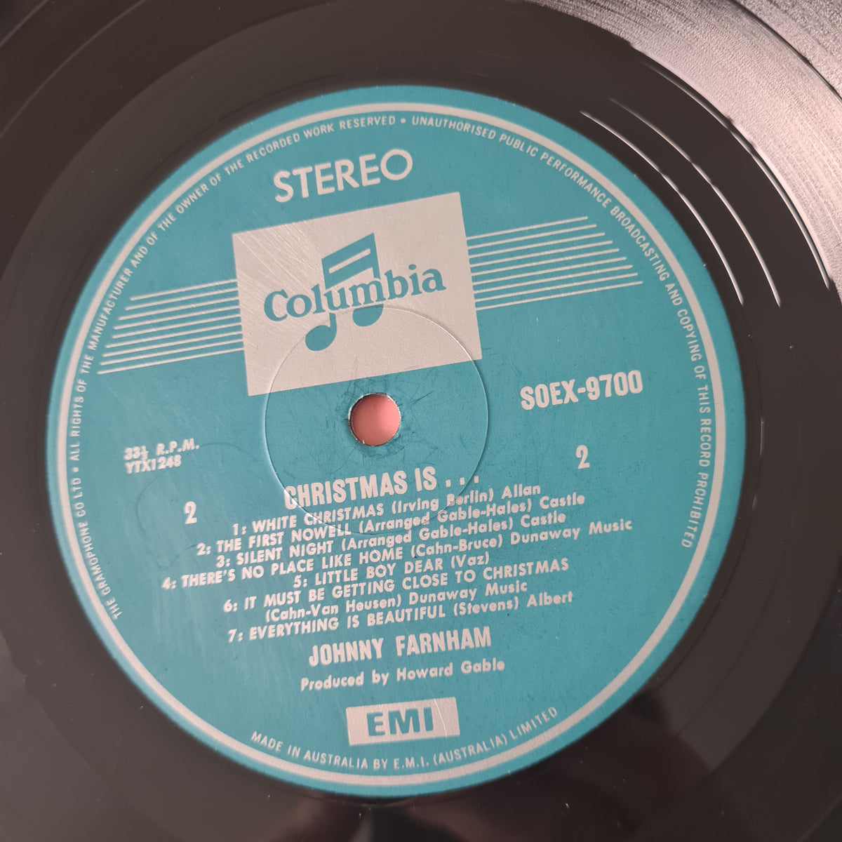 Johnny Farnham – Christmas Is... Johnny Farnham - 1970 - Vinyl Record LP by Sound Hound Records