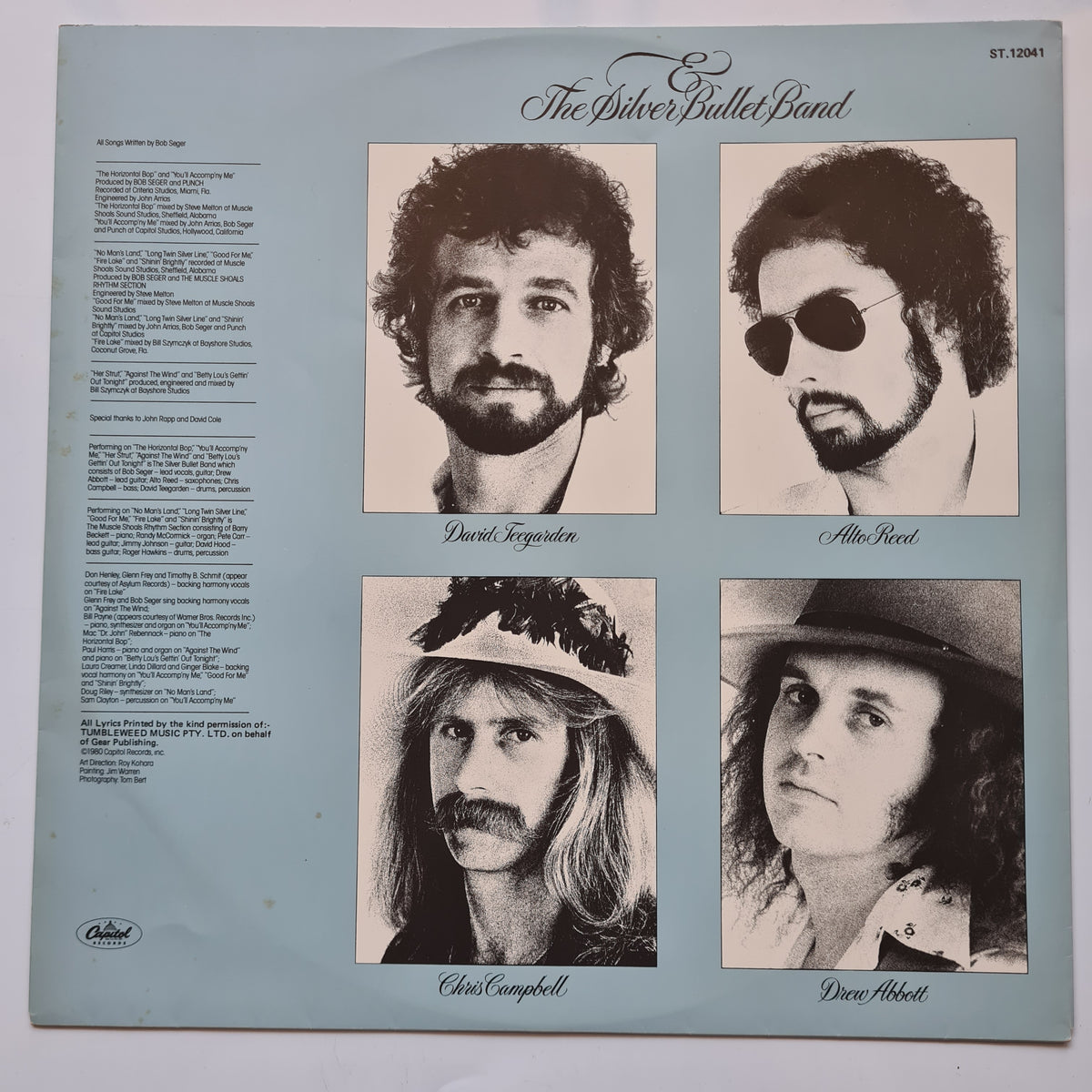 Bob Seger & The Silver Bullet Band – Against The Wind - 1980 - Vinyl Record LP