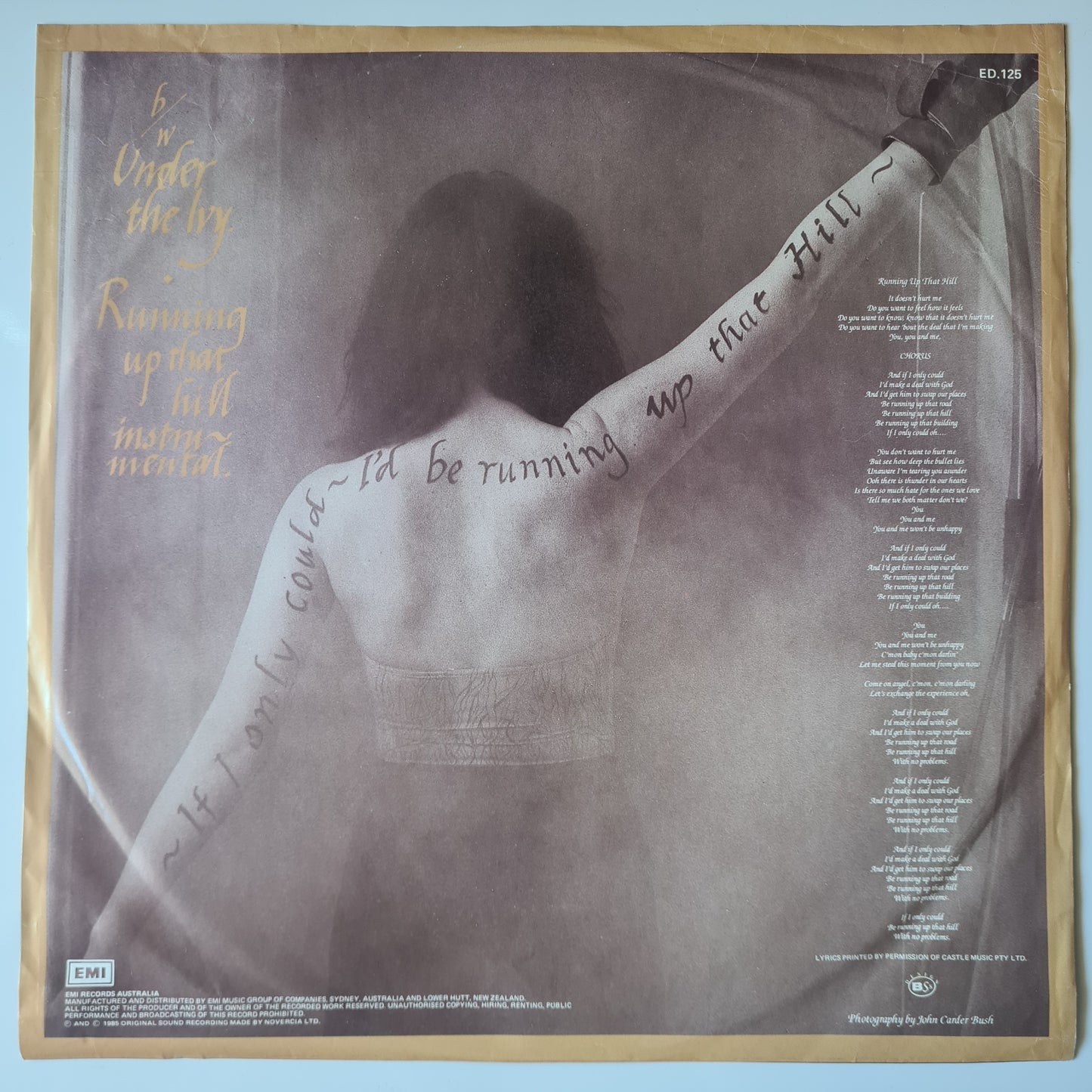Kate Bush – Running Up That Hill - 1985 - Vinyl Record (12inch Maxi Single)