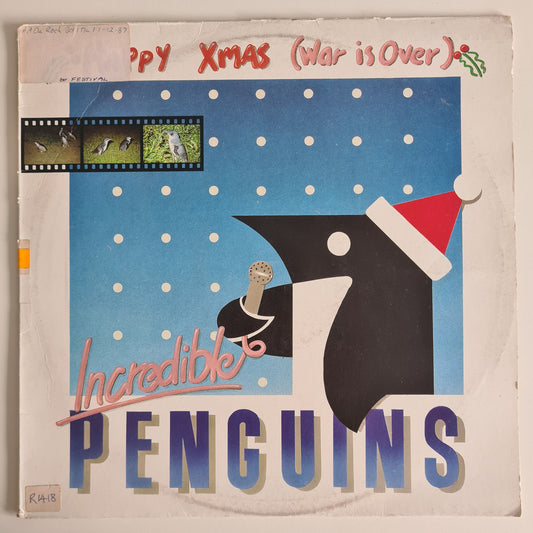 Incredible Penguins (John Farnham, Angry Anderson, etc) – Happy Xmas (War Is Over) - 1985 - Vinyl Record 12" Maxi Single