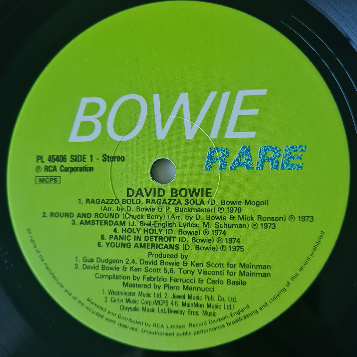 David Bowie – Rare - 1982 (UK Pressing) - Vinyl Record LP