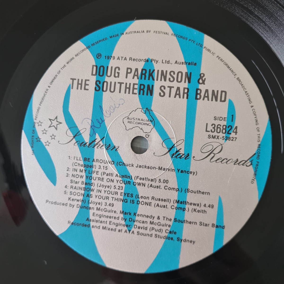 Doug Parkinson's Southern Star Band – I'll Be Around - 1979 - Vinyl Record LP