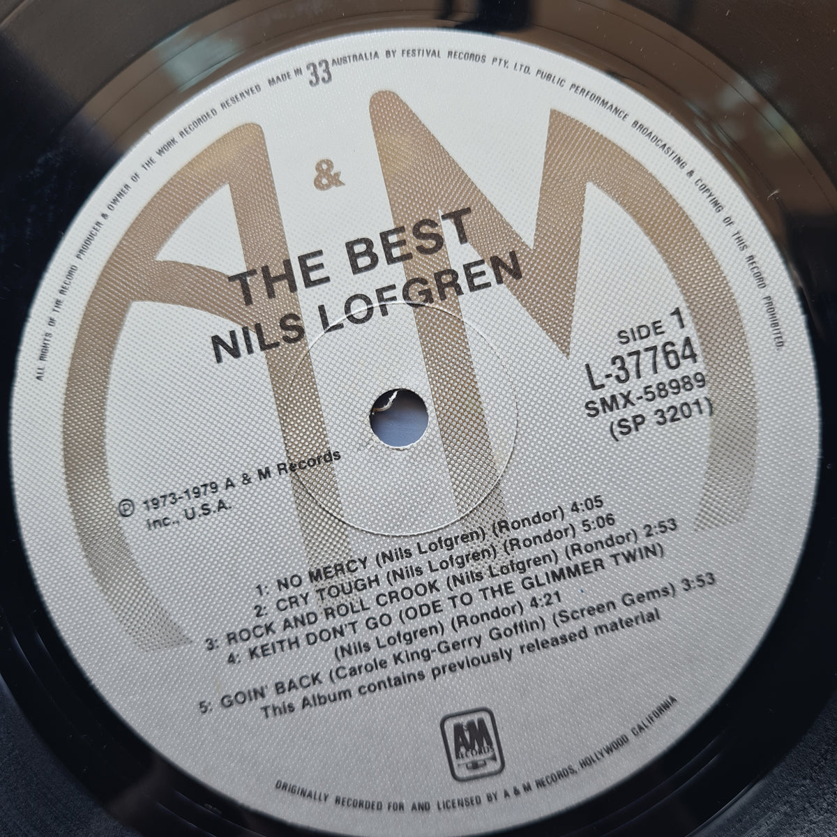 Nils Lofgren – The Best - 1981 - Vinyl Record LP