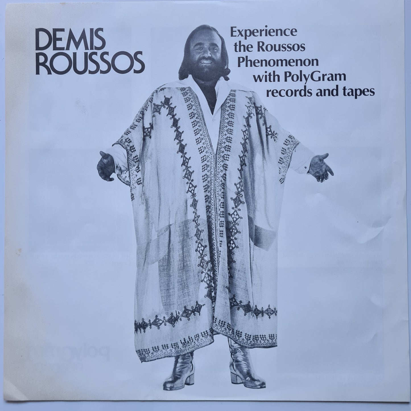 Demis Roussos  – The Roussos Phenomenon - 1979 (Greatest Hits)- Vinyl Record LP