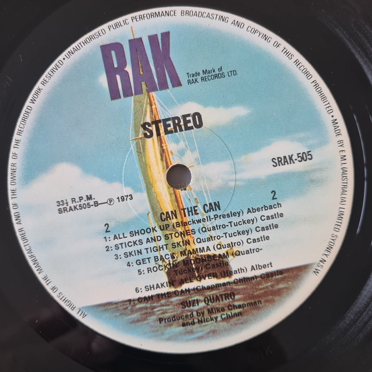 Suzi Quatro – Can The Can - 1973 - Vinyl Record LP