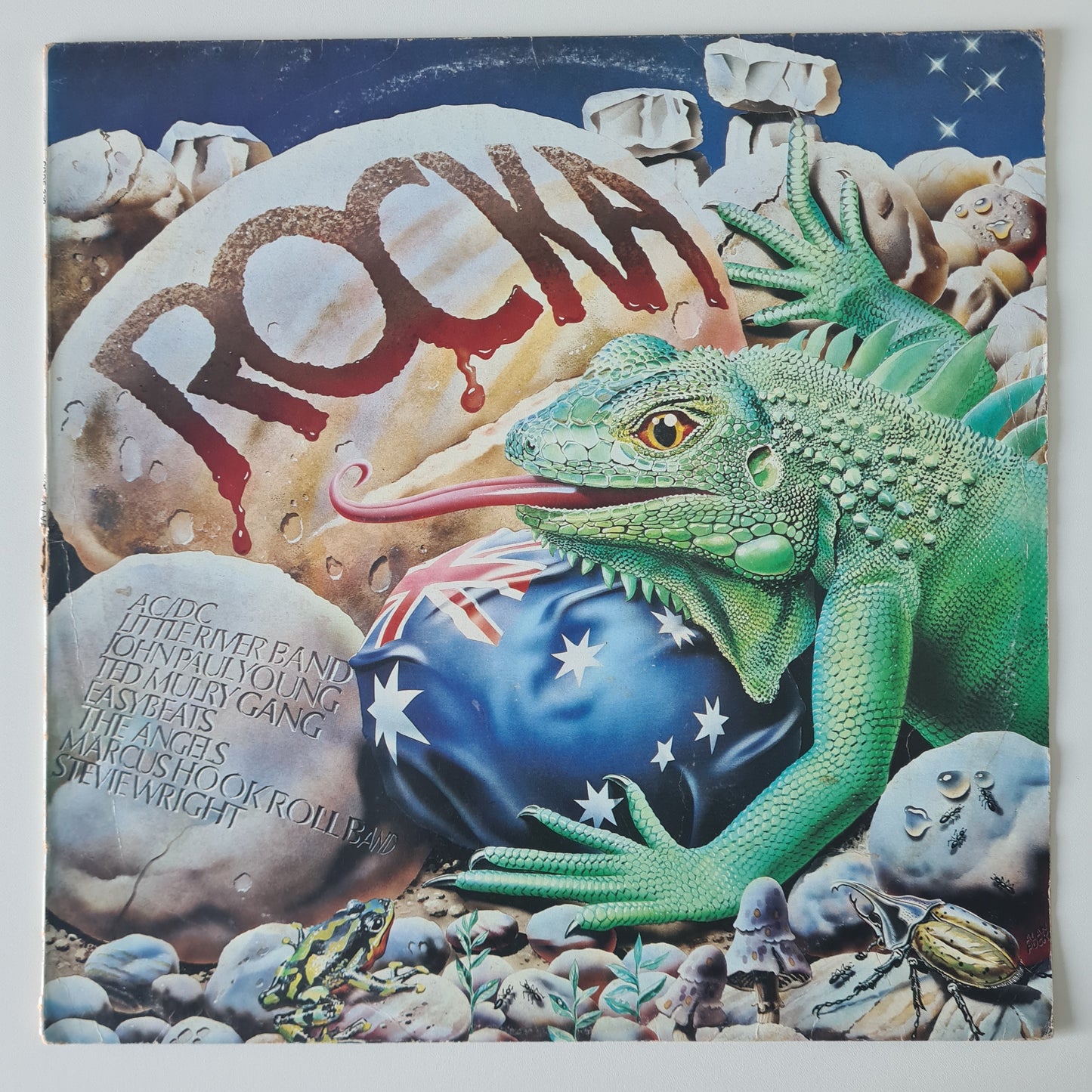 Various Artists (AC/DC, Angels, Stevie Wright, etc) – Rocka (Blue Roo Alberts Artists Compilation Album) - 1976 - Vinyl Record LP
