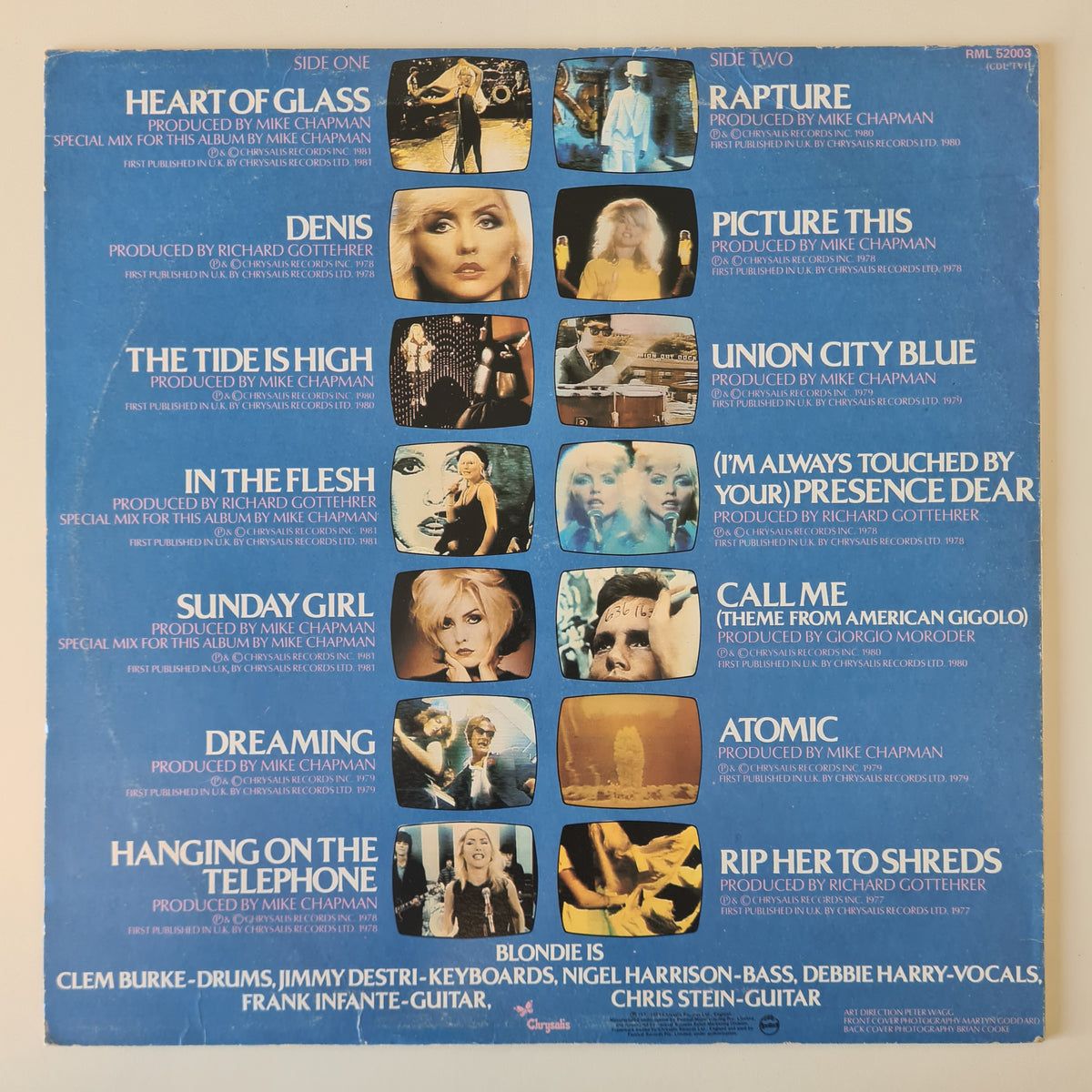 Blondie – Best Of Blondie - 1981 - Vinyl Record LP