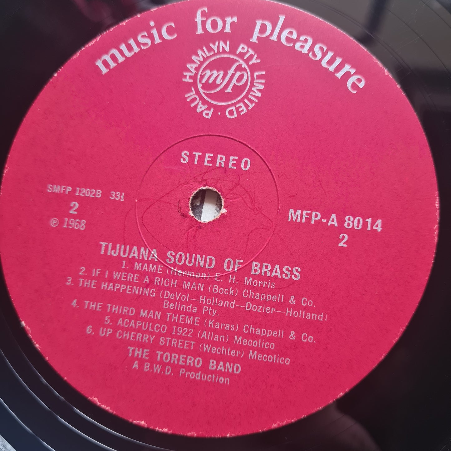The Torero Band – Tijuana: Sound Of Brass - 1968 - Vinyl Record LP
