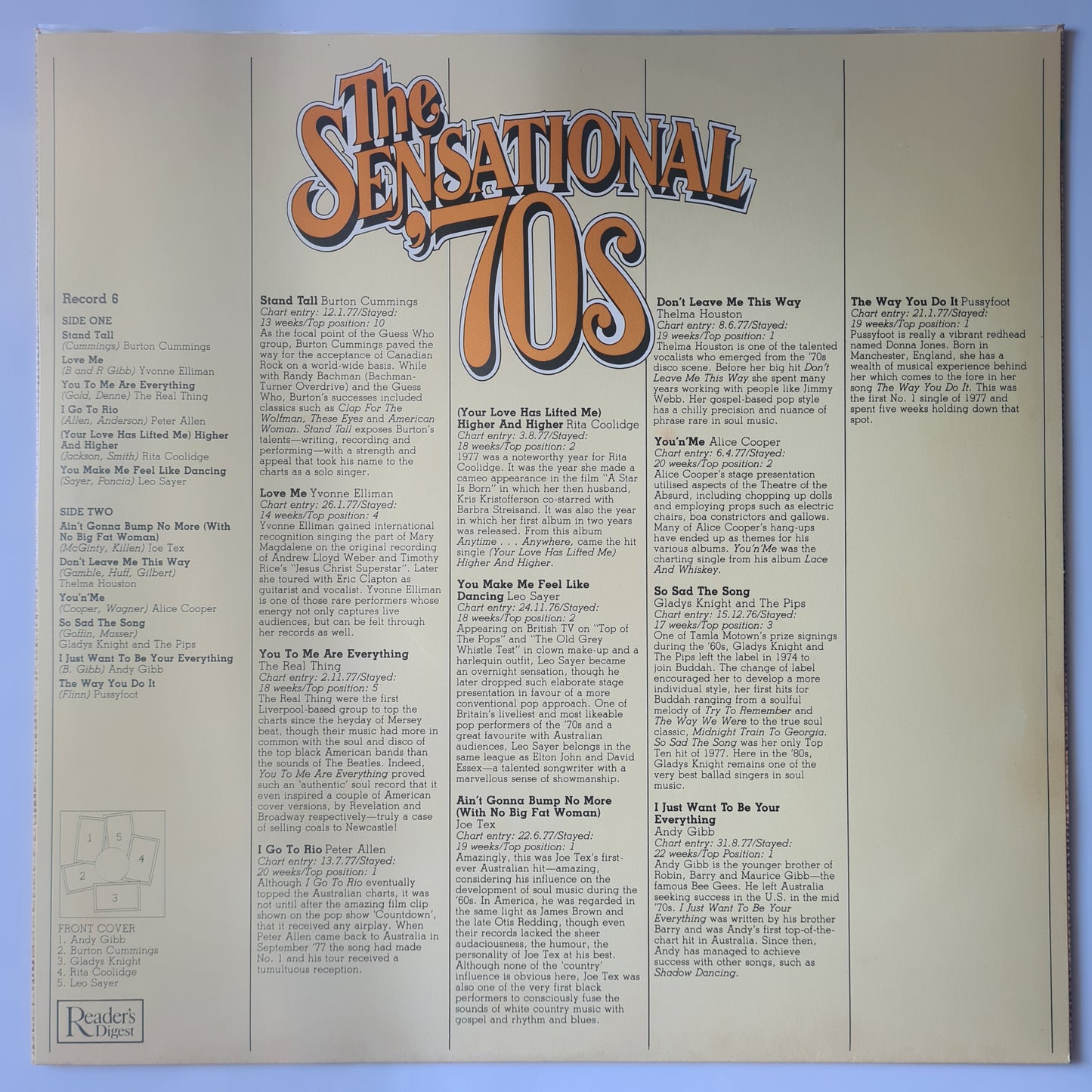 Various - Readers Digest: The Sensational '70s - 1981 - Vinyl Record 8LP BOX SET