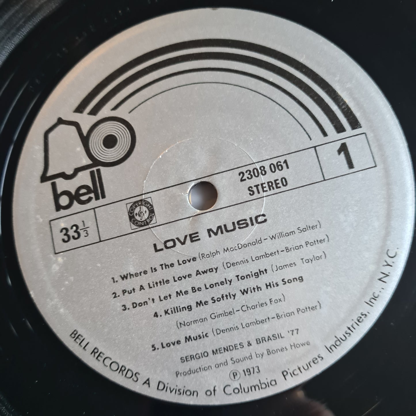 Sergio Mendes & Brasil '77 – Love Music - 1973 - Vinyl Record LP 🇧🇷