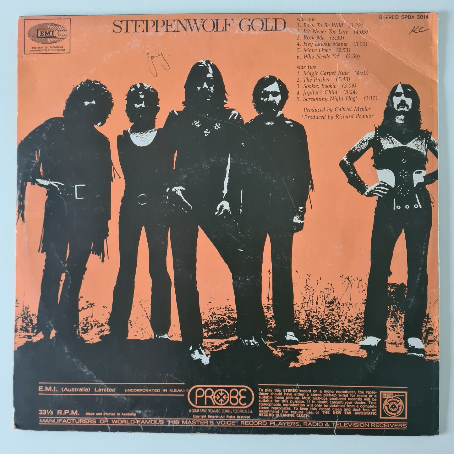 Steppenwolf – Steppenwolf Gold: Their Greatest Hits - 1971 (Australian Pressing) - Vinyl Record LP