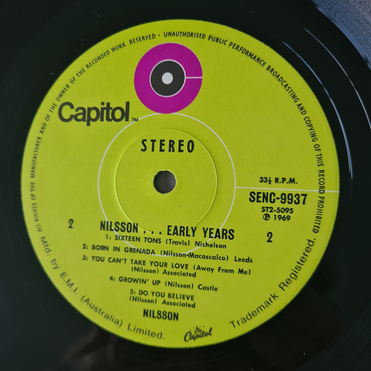 Harry Nilsson – Nilsson Early Years- 1967 (70's Australian Reissue) - Vinyl Record LP