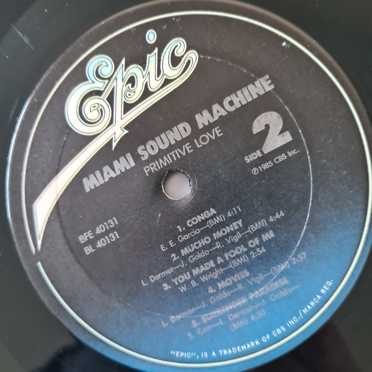 Miami Sound Machine – Primative Love - 1985 - Vinyl Record LP