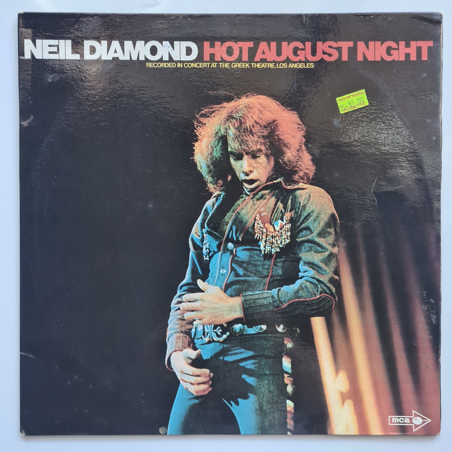 Neil Diamond – Hot August Night - 1972 (First Australian Pressing) - Vinyl Record 2LP