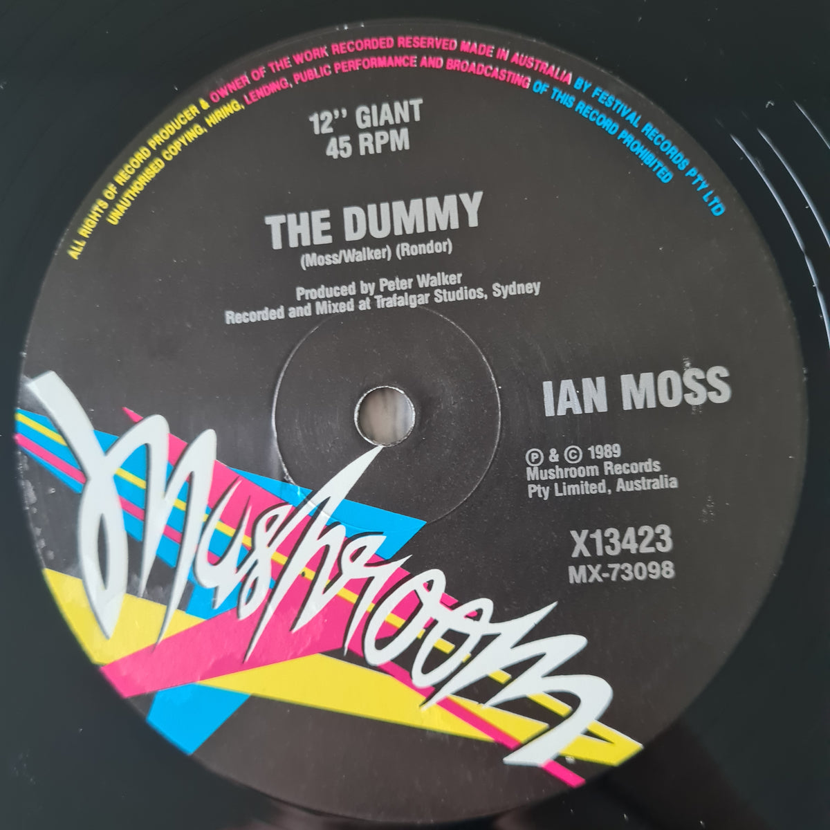 Ian Moss – Mr Rain - 1989 - Vinyl Record Limited Edition 12" Maxi Single