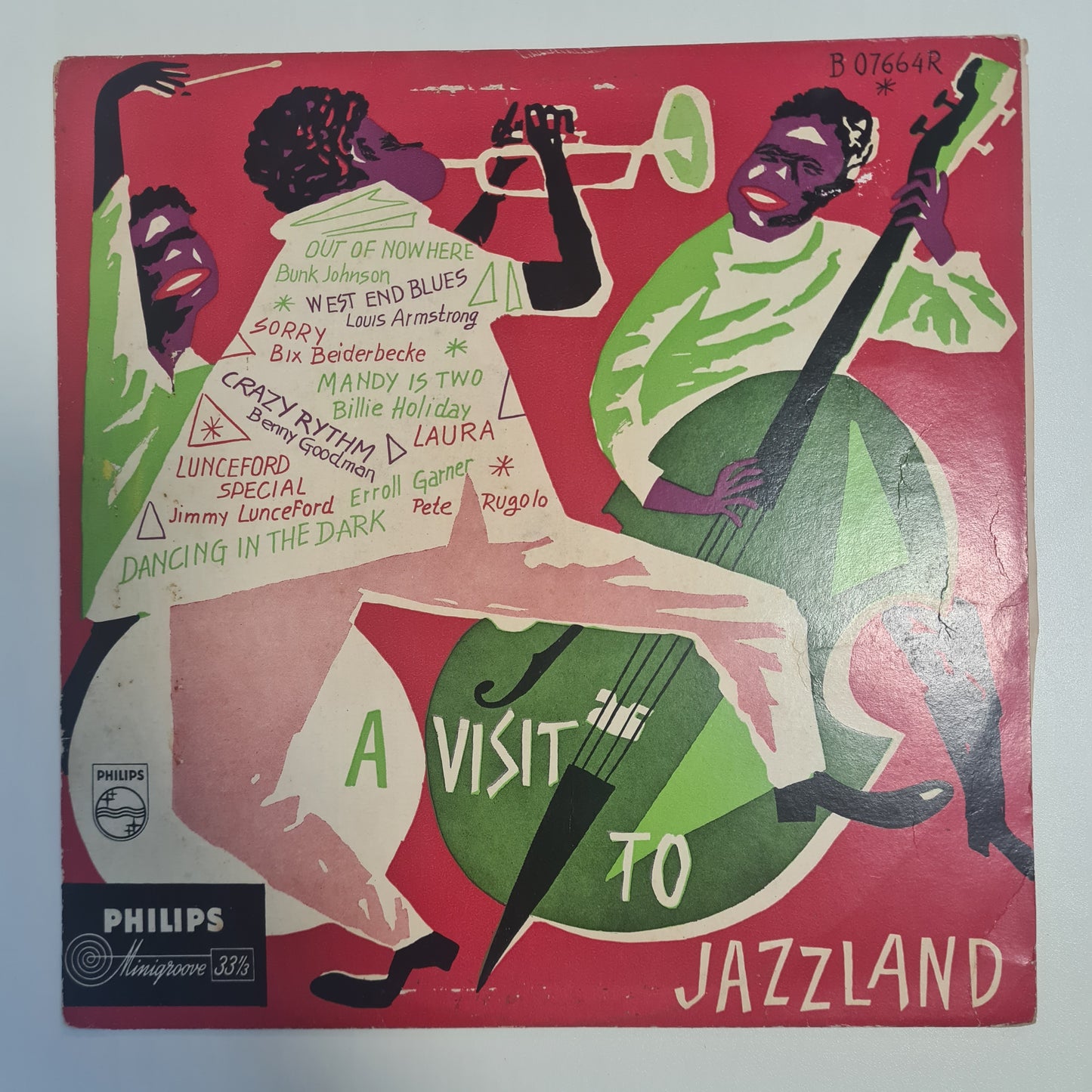Various – A Visit To Jazzland - 1954 (Netherlands Pressing) - Vinyl Record 10"