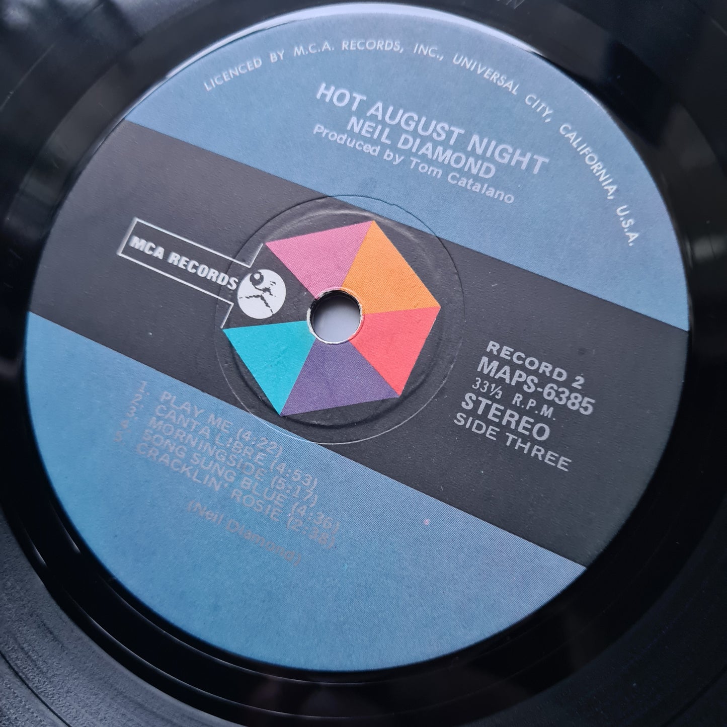 Neil Diamond – Hot August Night (1st Australian Pressing) - 1972 - Vinyl Record 2LP