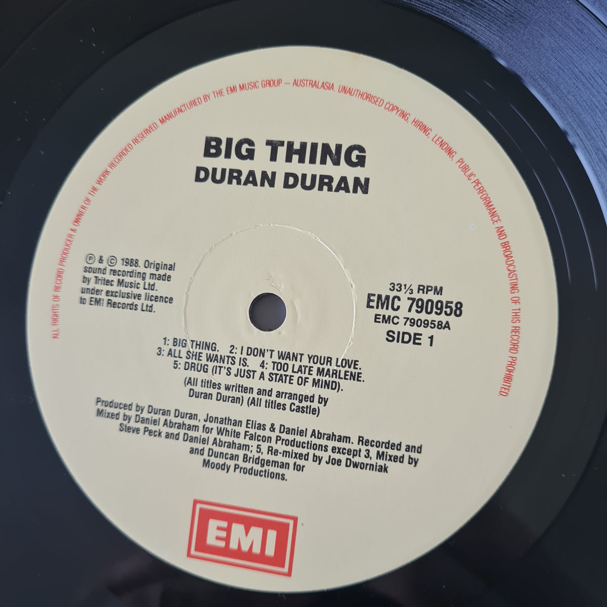 Duran Duran – Big Thing - 1988 - Vinyl Record LP