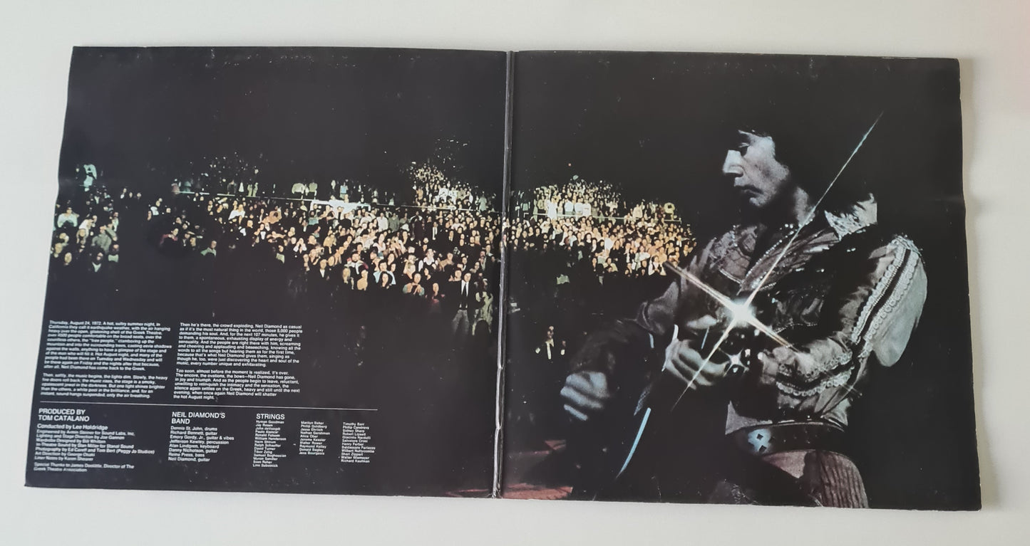 Neil Diamond – Hot August Night - 1972 (1973 2nd Australian Pressing) - Vinyl Record 2LP