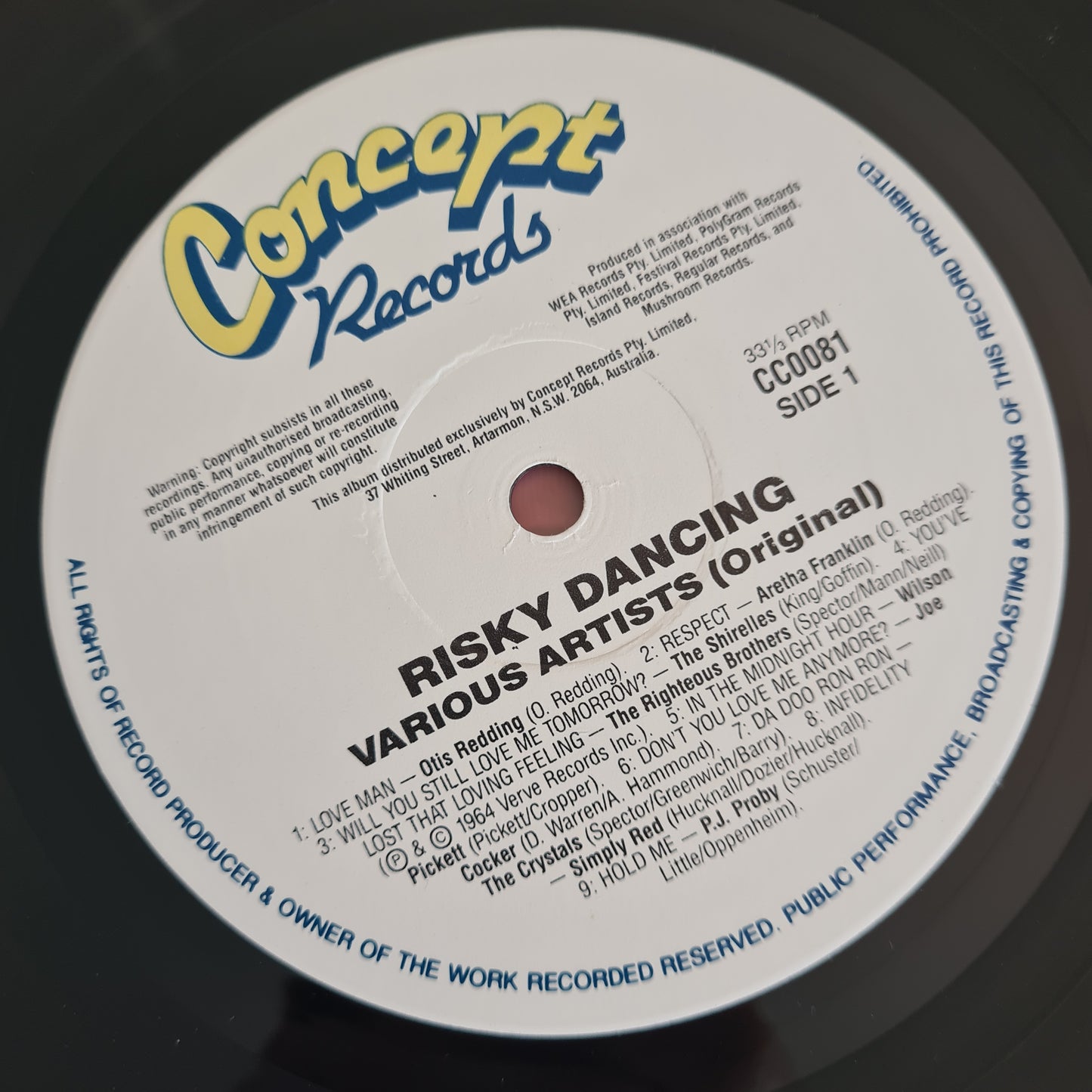 Various – Risky Dancing - 1988 - Vinyl Record LP