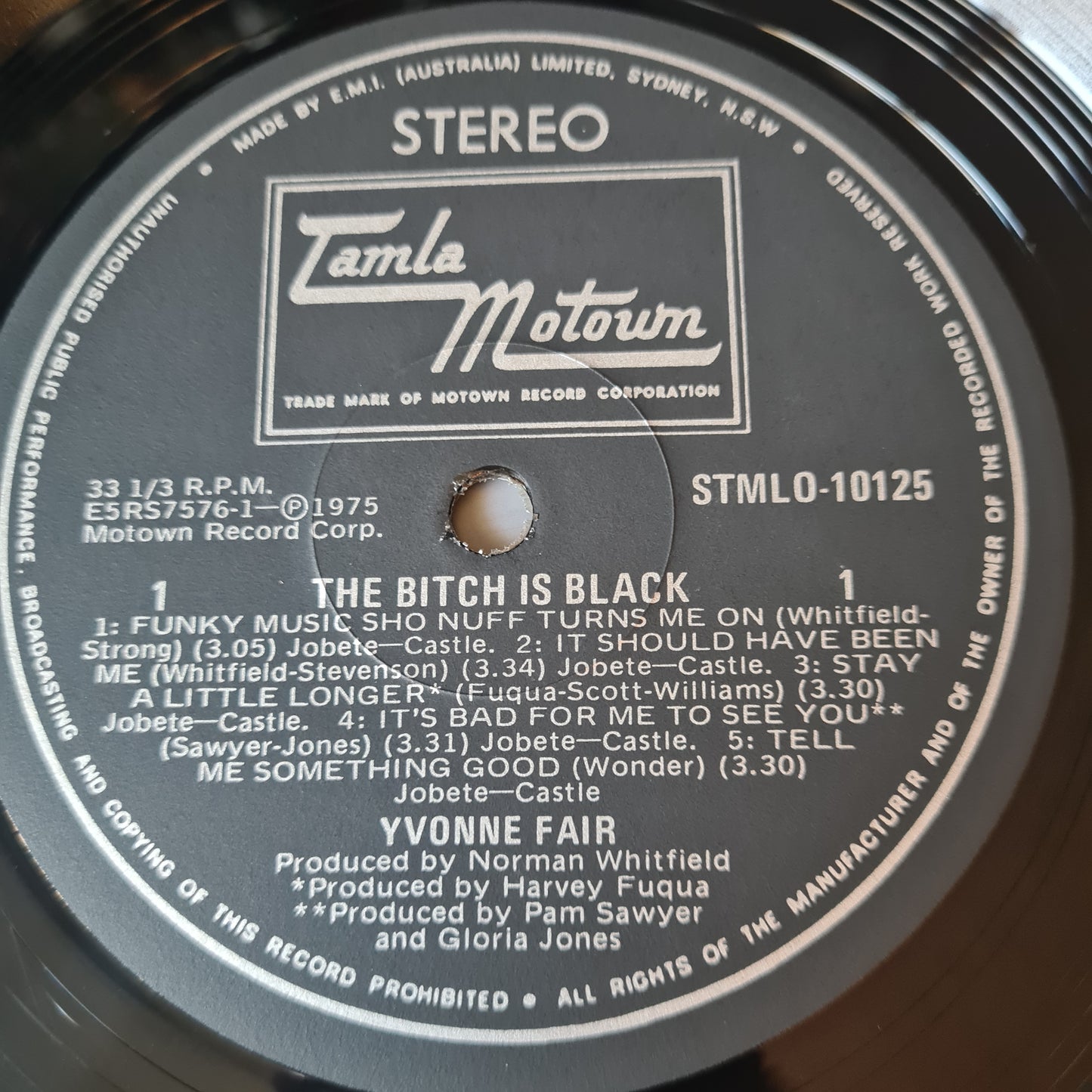 Yvonne Fair – The Bitch Is Black - 1975 - Vinyl Record LP