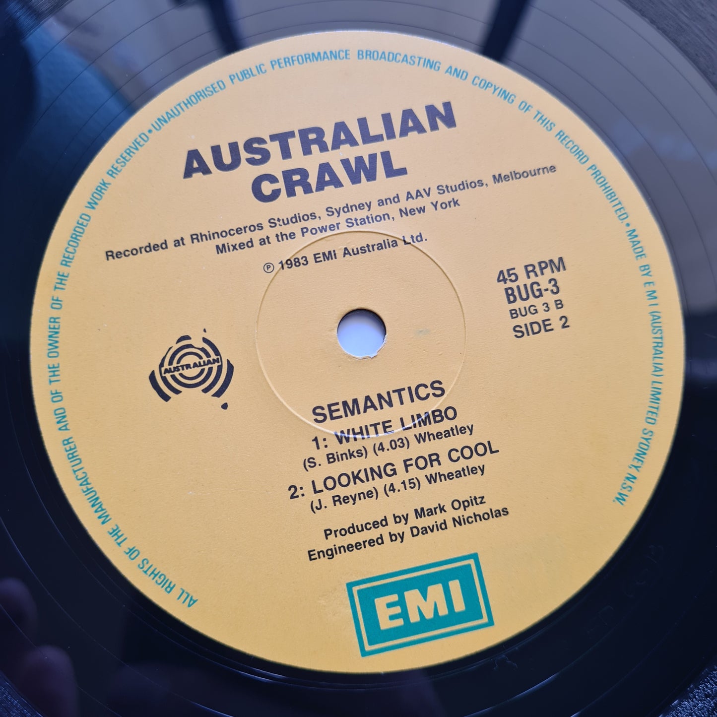 Australian Crawl – Semantics - 1983 - Vinyl Record LP