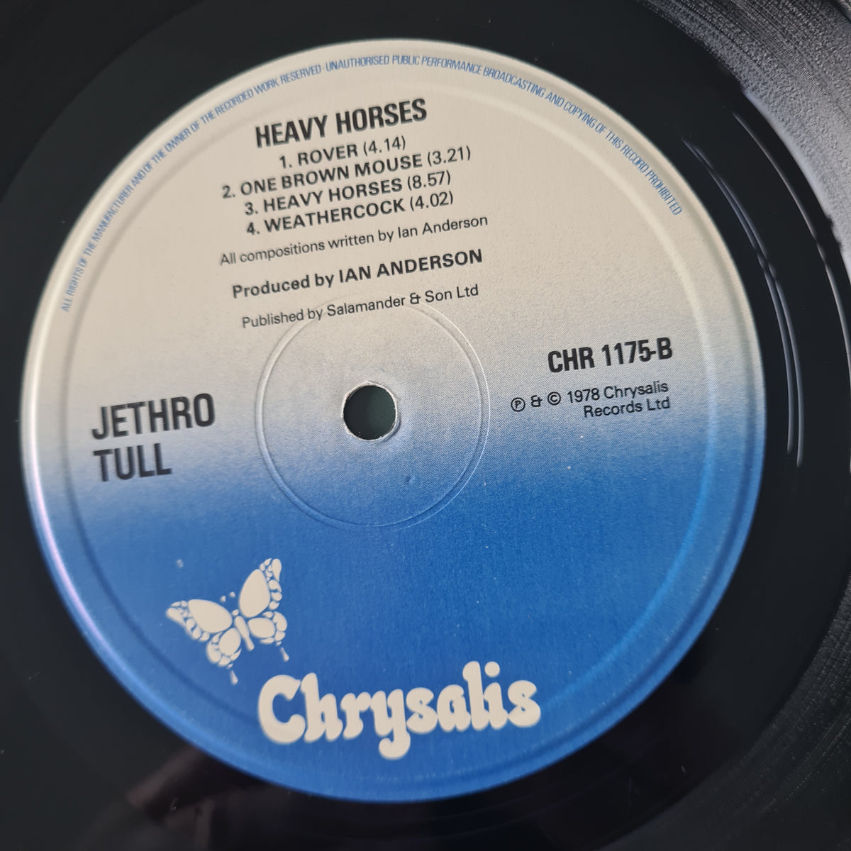 Jethro Tull – Heavy Horses - 1979 - Vinyl Record LP
