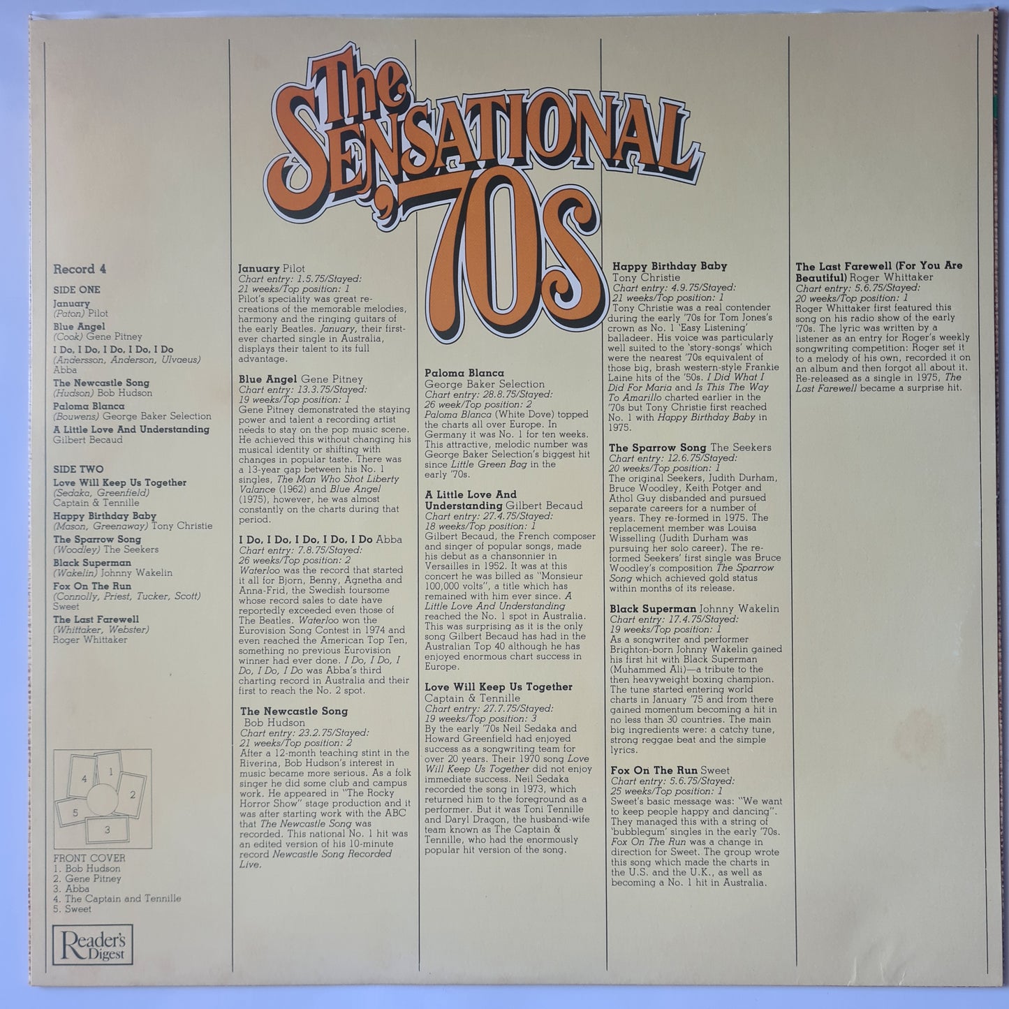 Various - Readers Digest: The Sensational '70s - 1981 - Vinyl Record 8LP BOX SET